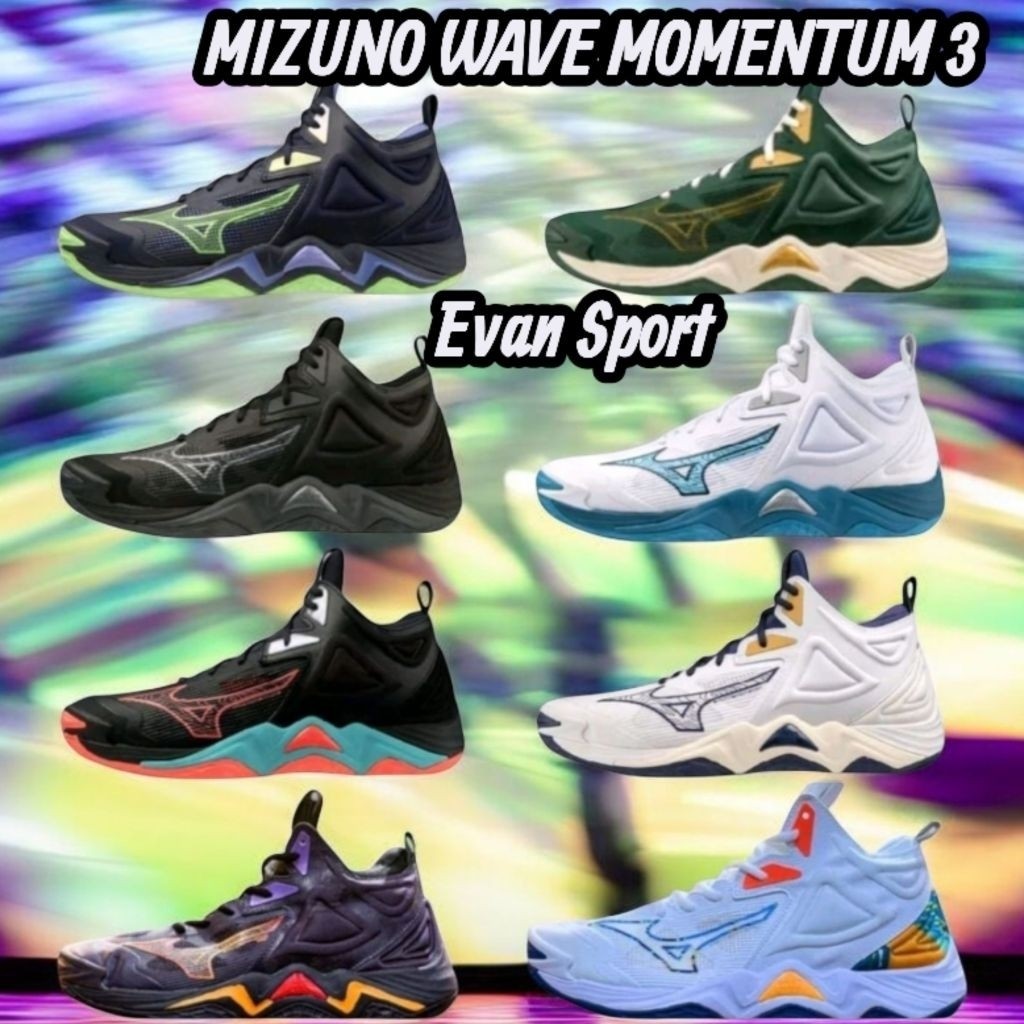 Sepatu Volly Mizuno Wave Momentum 3 Sepatu Terbaru Murah Sepatu Badminton Import Volly Sepatu Sneake