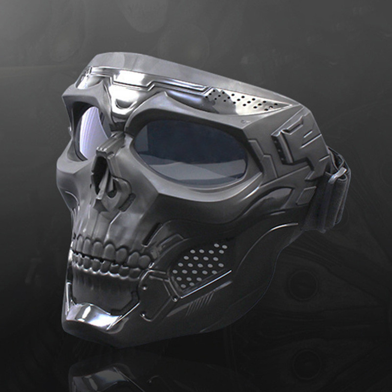Explosion Proof CS  Game Paintball Skull Mask Antiimpact Shooting  Mask Goggles Outdoor  Motorcycle 