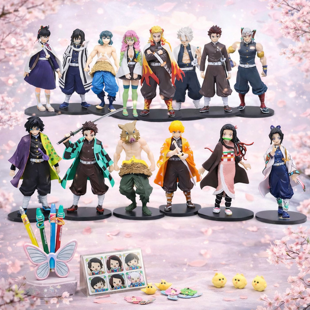 MINIATUR DEMON SLAYER / ACTION FIGURE DEMON SLAYER / DEMON SLAYER MANGA ANIME TERMURAH