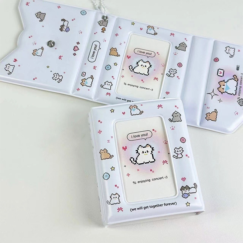 3 Inch 40 Slot Photo Card Card Holder Kpop Binder Idol Postcard Lomo Card Photo Album Collector Card