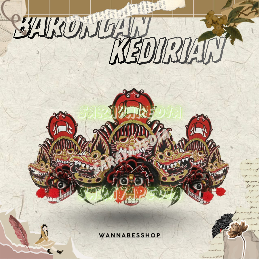 Barongan Kucingan Kedirian Ukuran 15 Barongan Pentas Premium SRY Termurah
