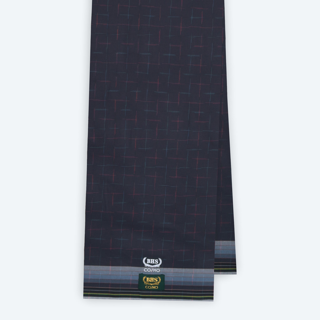 Sarung BHS Original 100% Asli | Sarung BHS Cosmo Gold Motif K26 PRC Abu-Abu