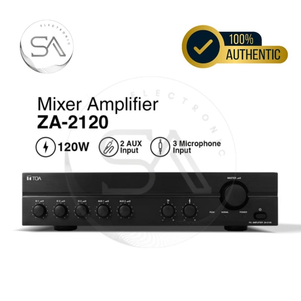 Surya Agung ZA 2120 Amplifier TOA 120 Watt / Power TOA / Mixer Ampli TOA / Masjid sound system