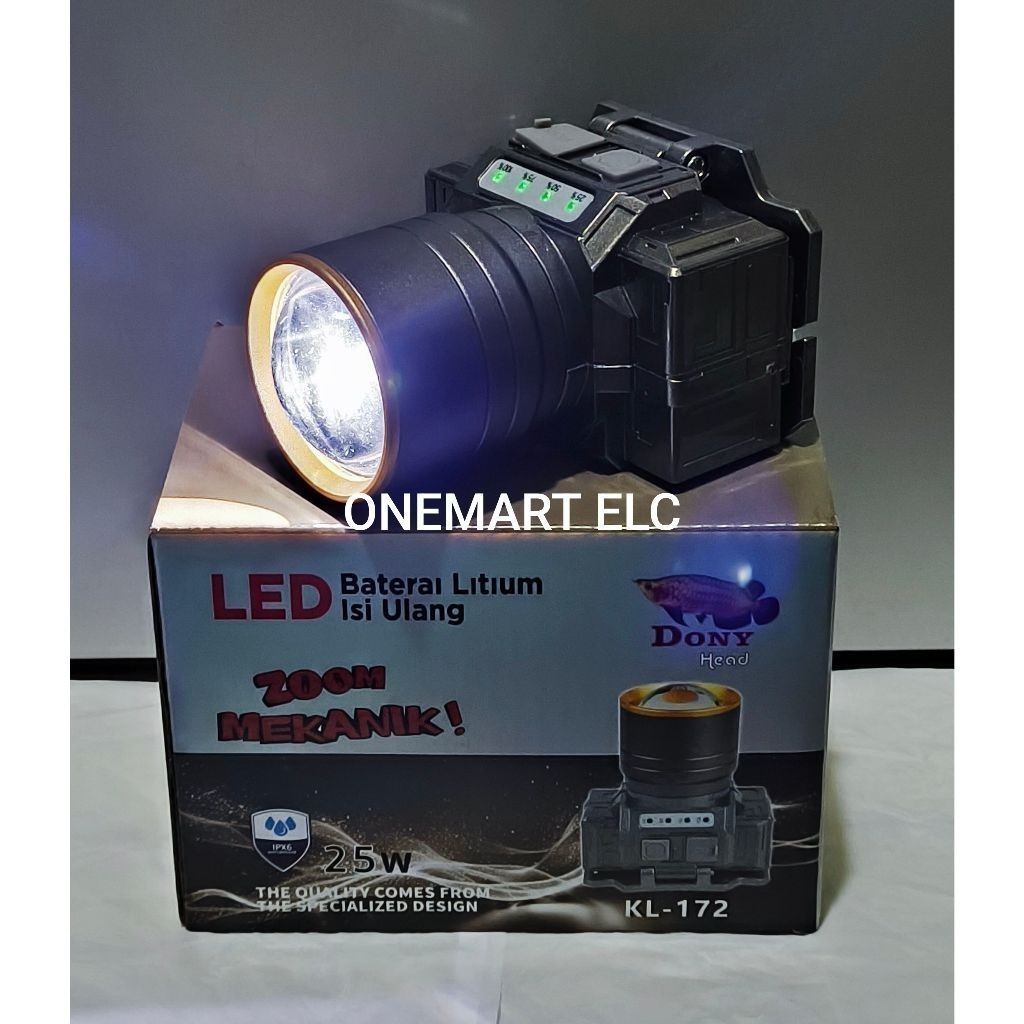 Senter kepala Dony 25watt ZOOM MEKANIK KL-172