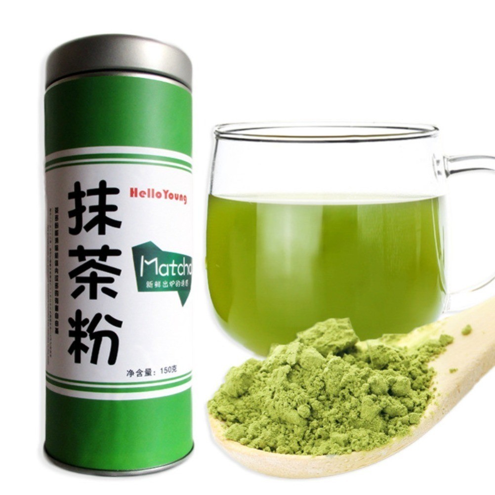 Bubuk Matcha Organik 100% Asli Premium - Untuk Diet Detox, Sumber Antioksidan Tinggi, Penambah Energ