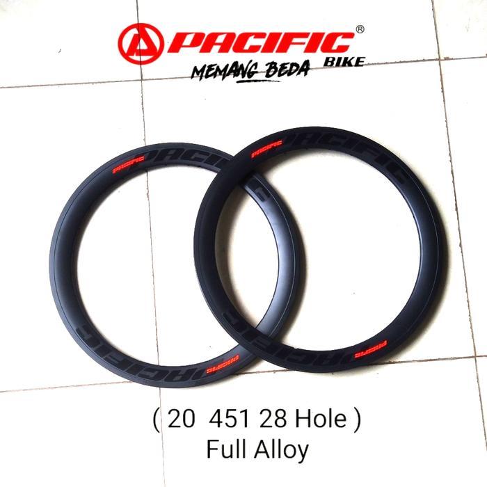rims velg sepeda lipat 20 inch 451 28 hole Alloy hh Quality 4 cm