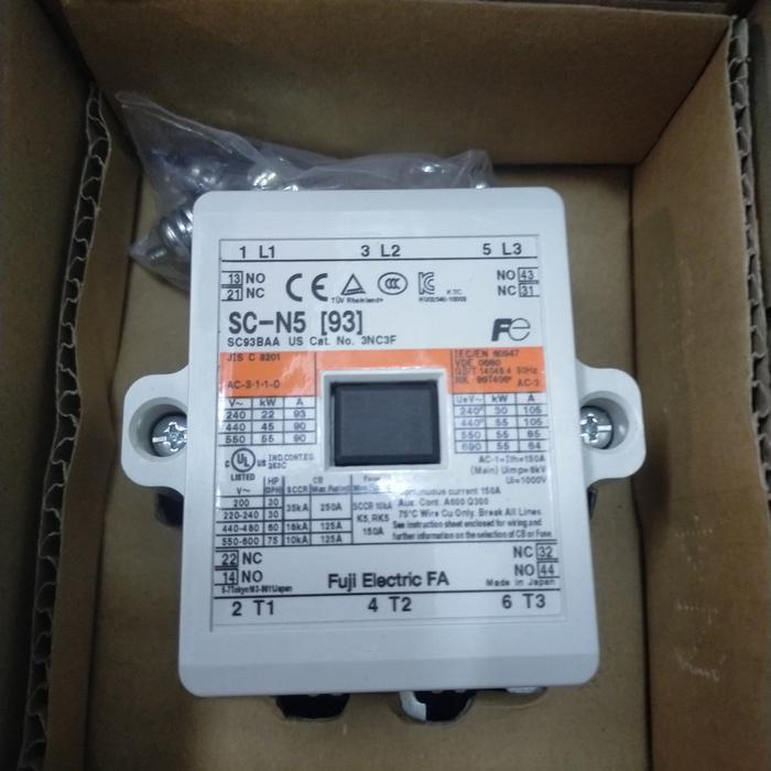 MAGNETIC CONTACTOR SC-N5 2NO 2NC FUJI ELECTRIC