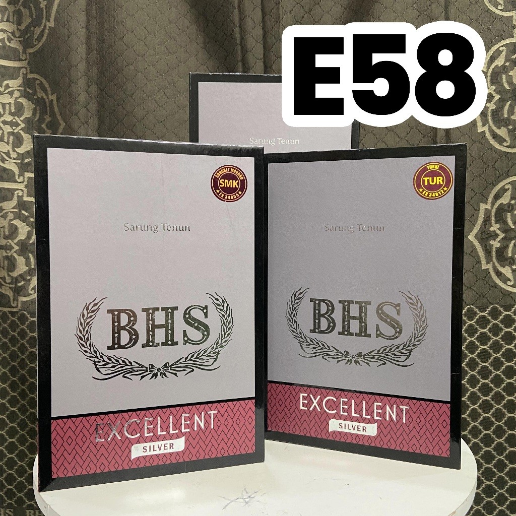 Ahwarumi - [E58] Sarung BHS Silver Excellent Super Jacquard E58 JGP, JGO