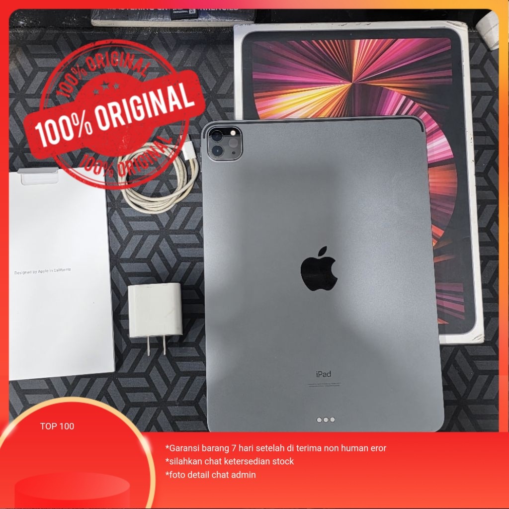 iPad pro m1 256gb fullset mulus