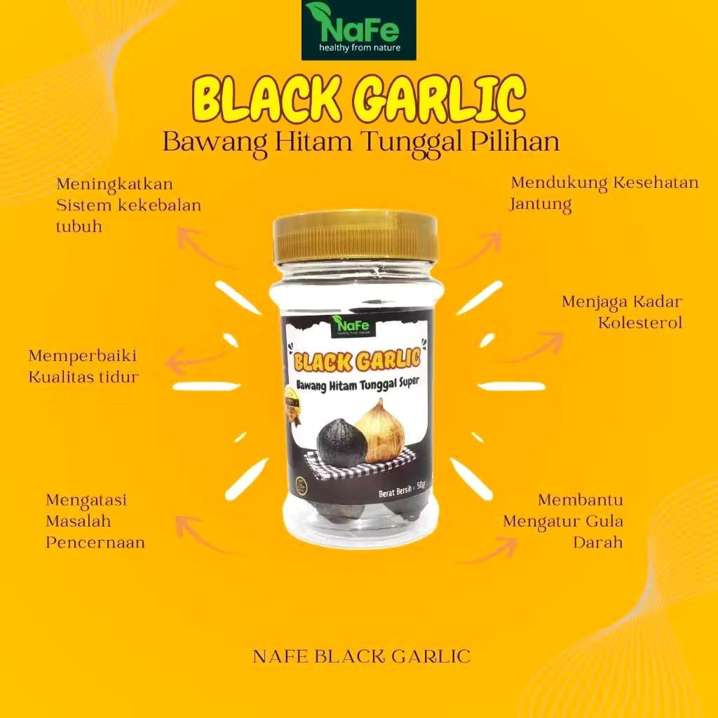 NAFE Black Garlic Tunggal Bawang Tunggal Hitam Super 50gr