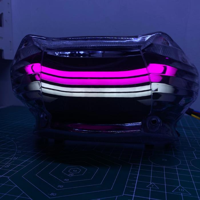 Stoplamp Lazy RGB Mio Sporty Smile PNP Fullset Garansi 1 Bulan Plug And Play Mode Kedip Blitz & Rem 