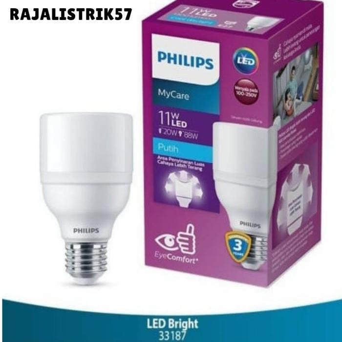 LAMPU PHILIPS LED BRIGHT 11W, 13W, 20W - 11w