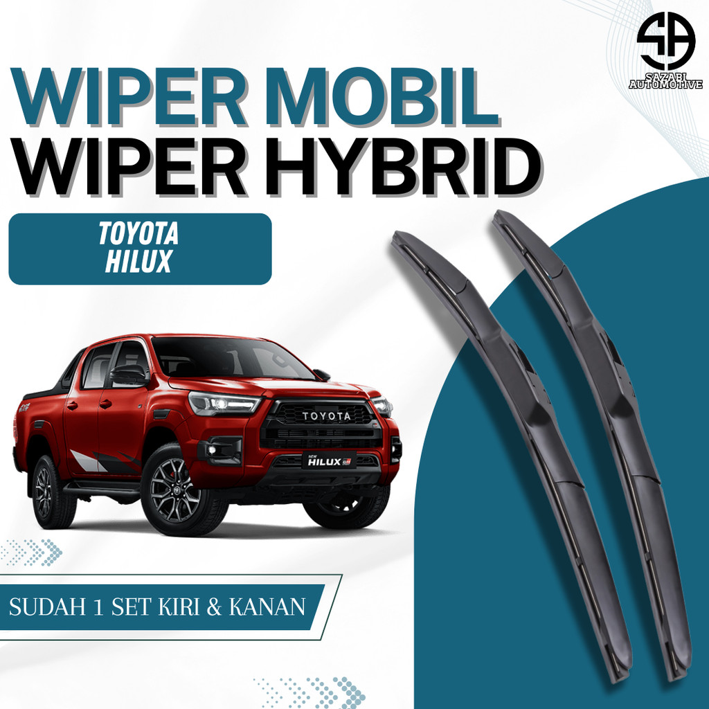 Wiper Premium Hybrid Blade Mobil Toyota Hilux Wifer Kaca Depan
