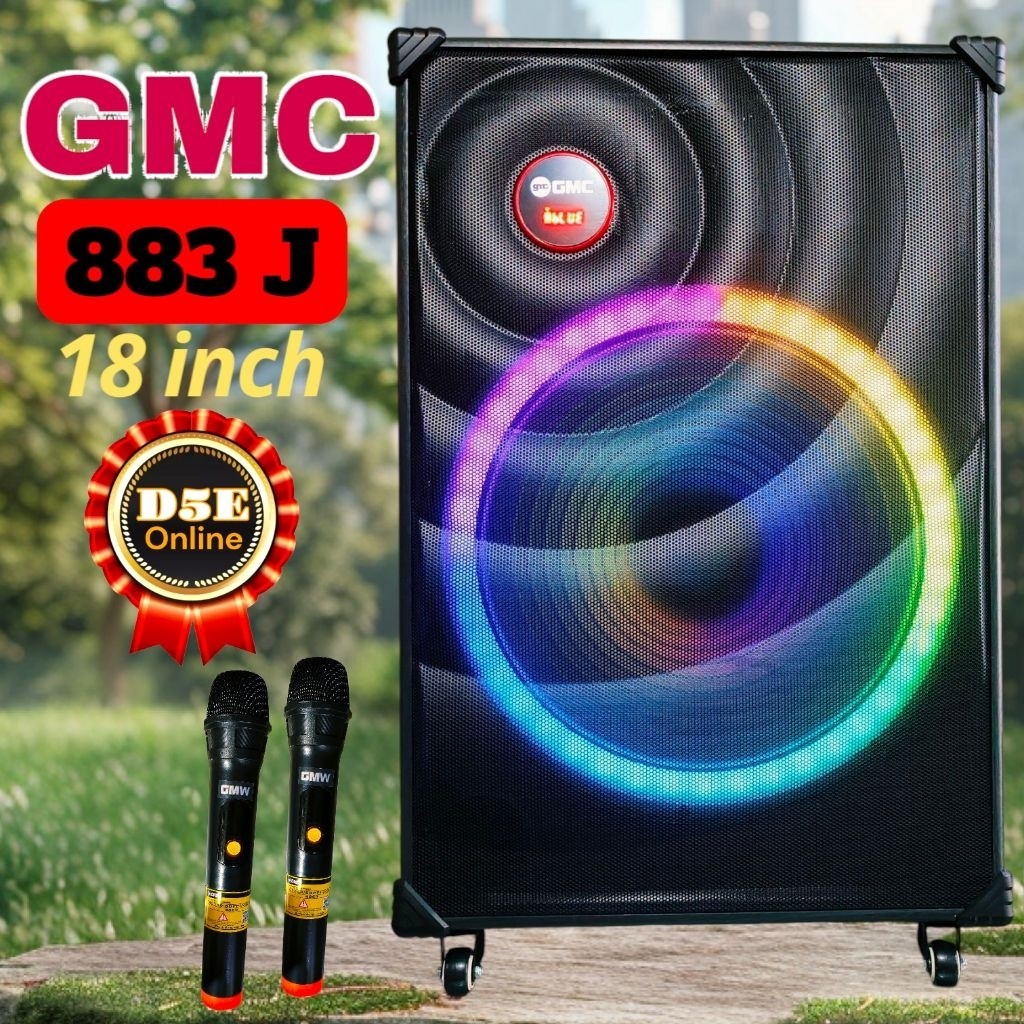 Speaker GMC 883 J 18inch (2 Mic) Bluetooth Garansi Resmi