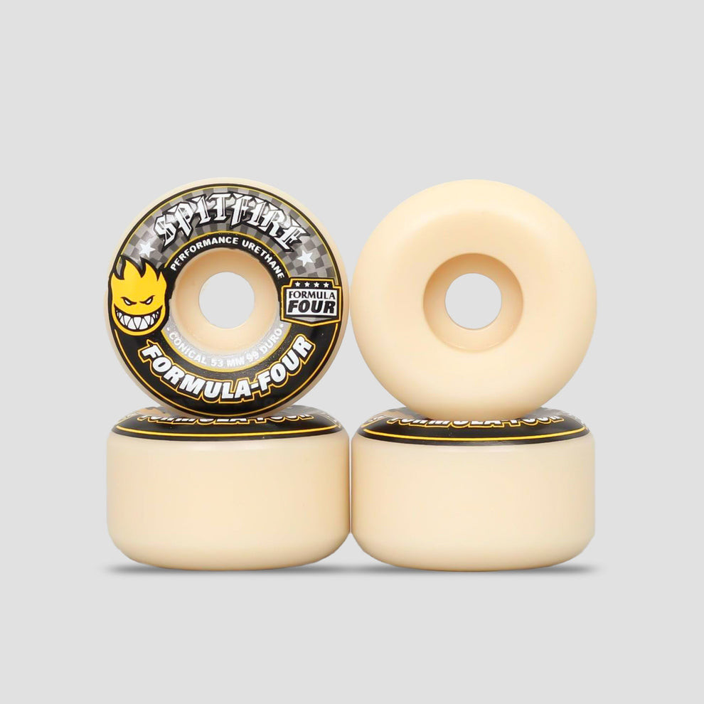 Roda Spitfire Wheels 53mm 99D Formula Four Conical Yellow