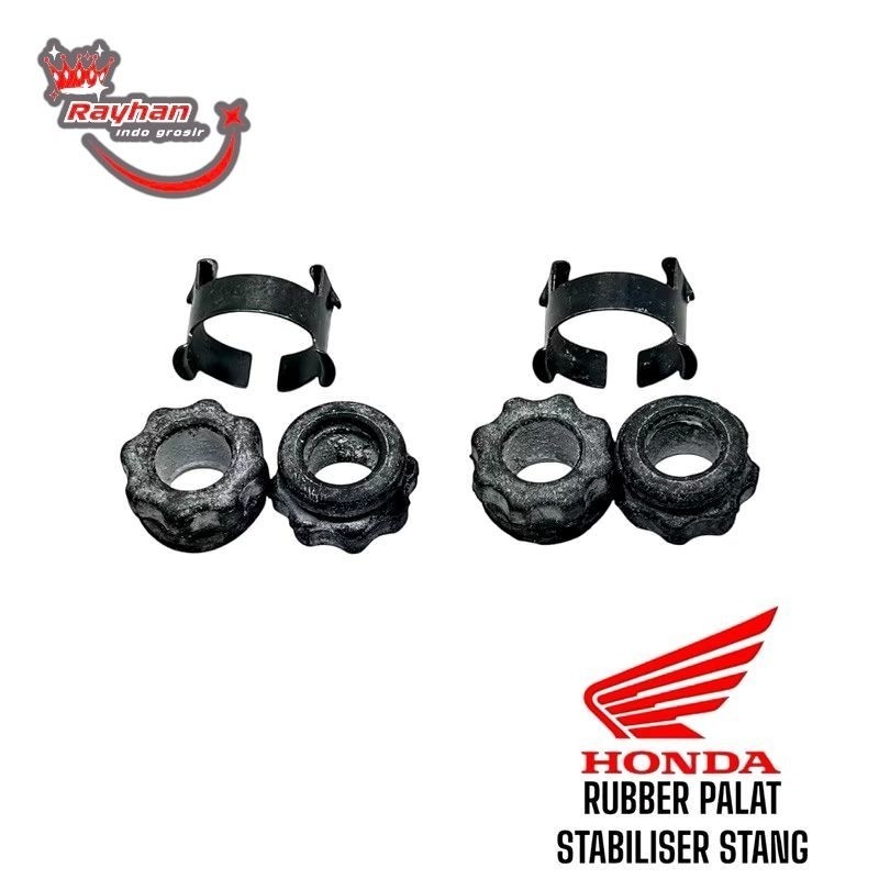 Klip Karet As Jalu Bandul Stang  Supra x/ 125 kharisma Tiger Revo Honda Universal Original(3 PCS)