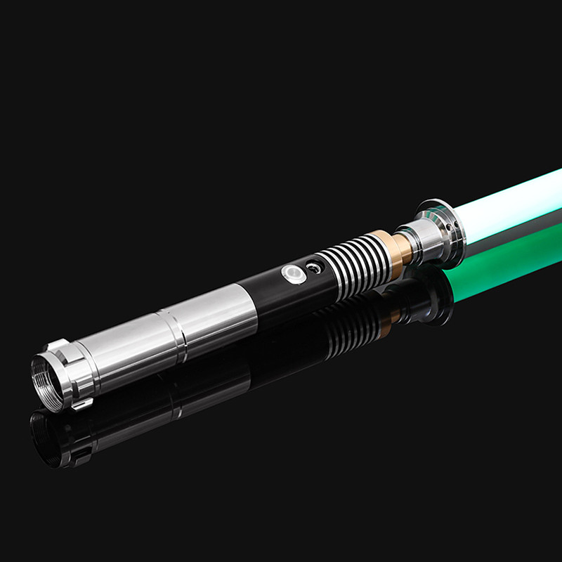 Luke RGB 16 Color Variable Metal Handle Lightsaber With Hitting Sound Effect FX Duel Lightsaber Meta