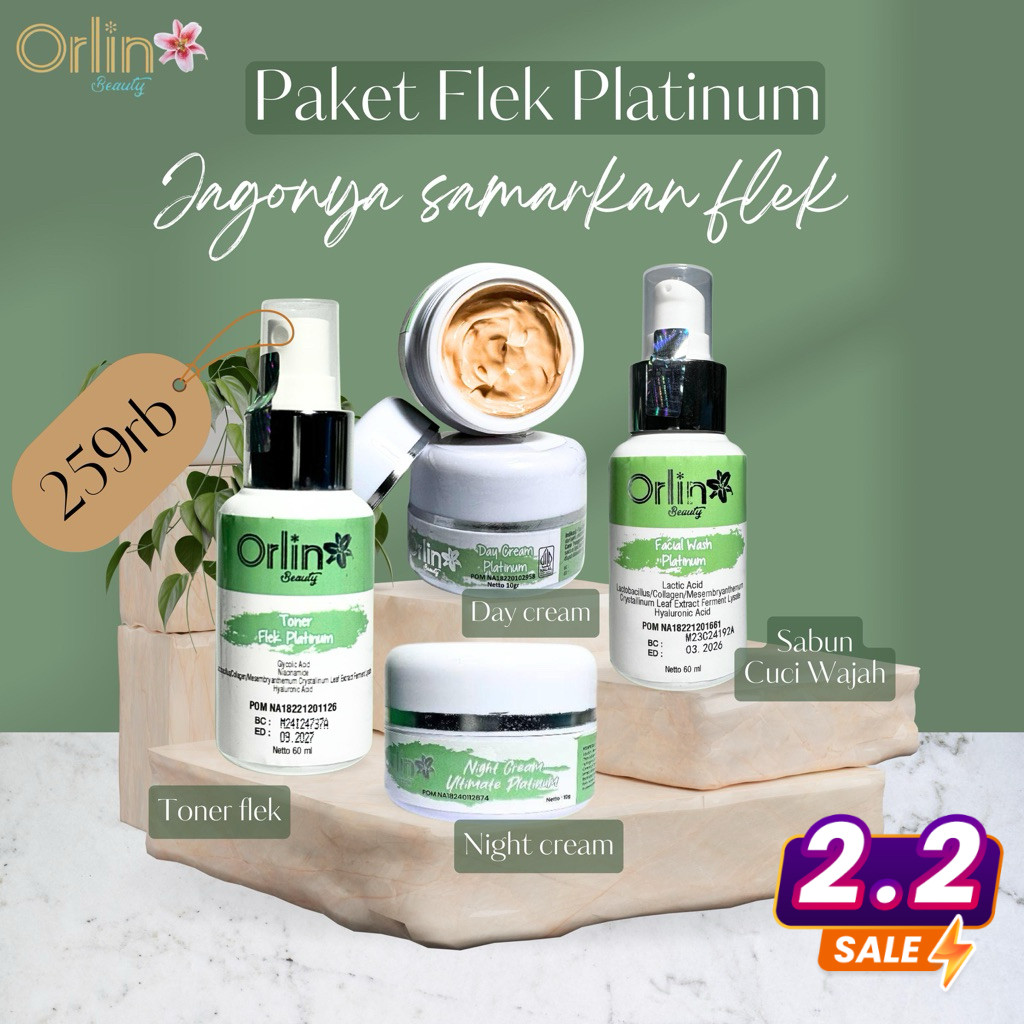 ORLIN BEAUTY (FREE BONUS)PAKET ORLIN BEAUTY/PAKET FLEK ORLIN BEAUTY/SKINCARE ORLIN BEAUTY/ECER FLEK 