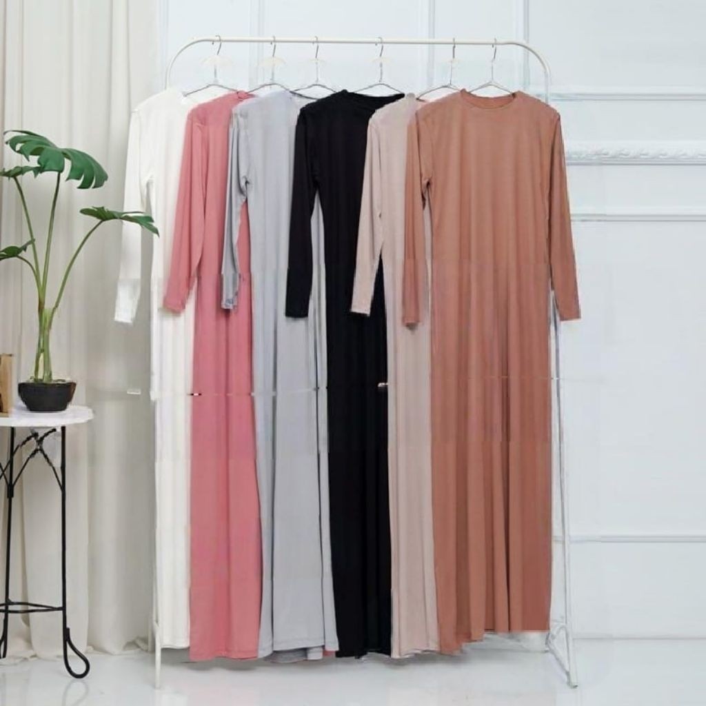 SETRAMALL    Inner Dres lengan panjang /Manset Gamis Lengan panjang  Rayon Premium /Manset Gamis pol