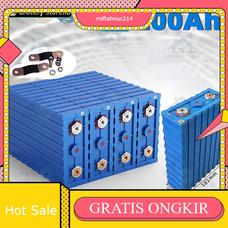 200Ah CATL/BYD Baru Lifepo4 Baterai 3.2V 200Ah lifepo4 Baterai cell Lithium iron phosphate deep cycl