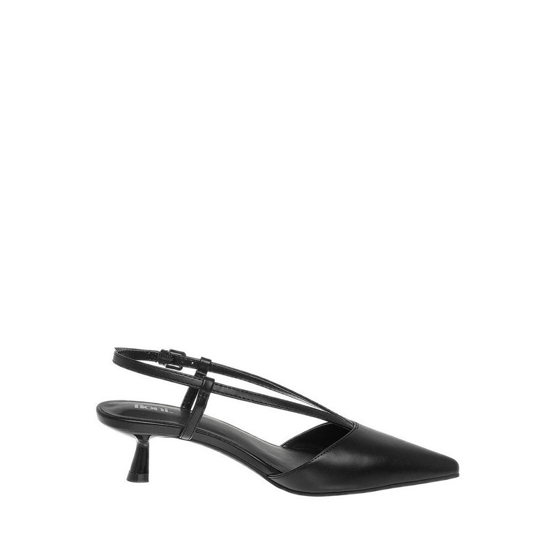 Payless Fioni Womens Kappa Slingback Kitten Heels - Black_04