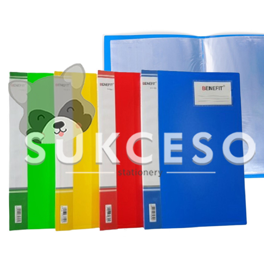 Benefit Clear Holder 40 Sheet CH-840 Warna / Map Dokumen F4