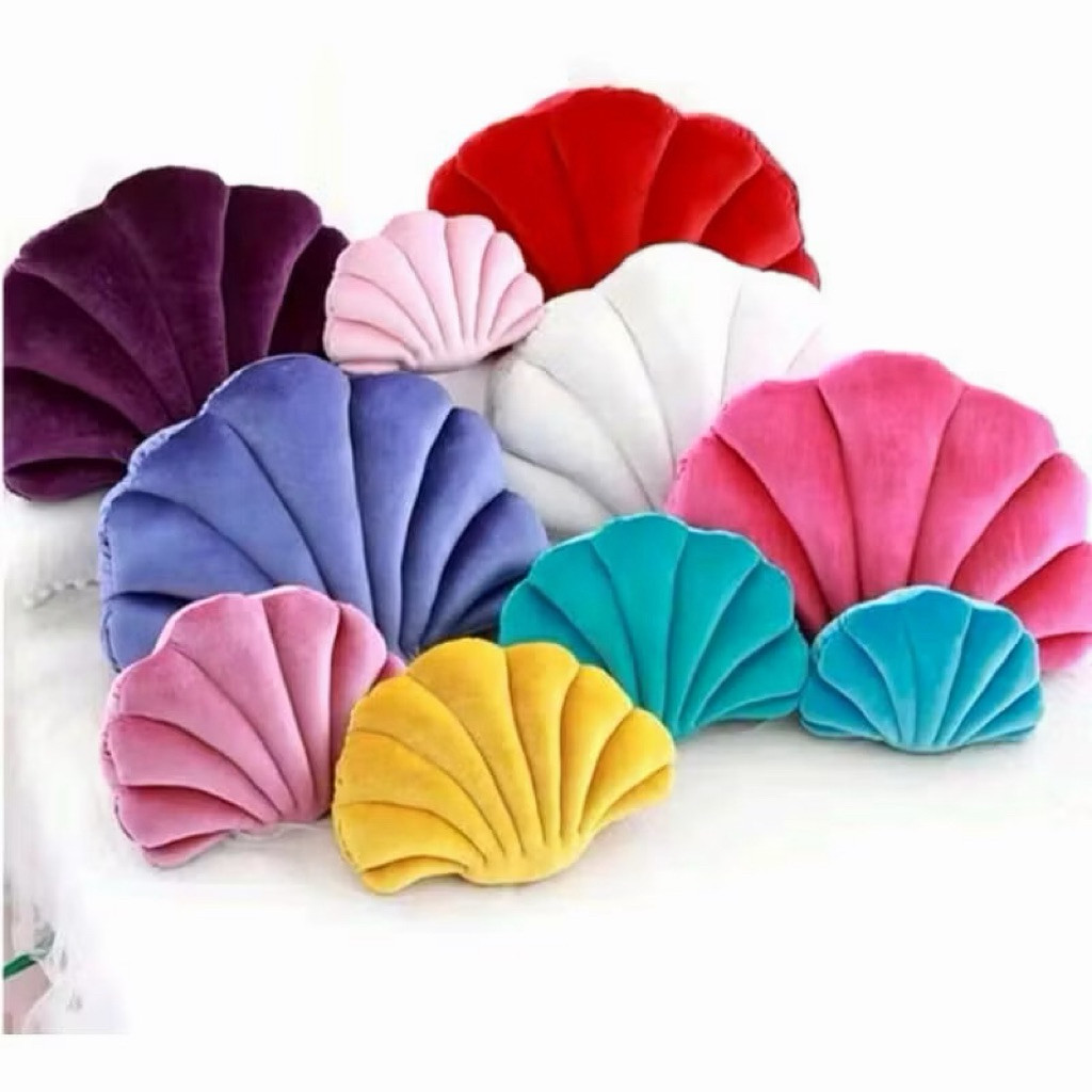 Promo BANTAL KERANG UNIK BANTAL SOFA BANTAL KURSI BENTUK KERANG/BANTAL SOFA KERANG LUCU DAN UNIK