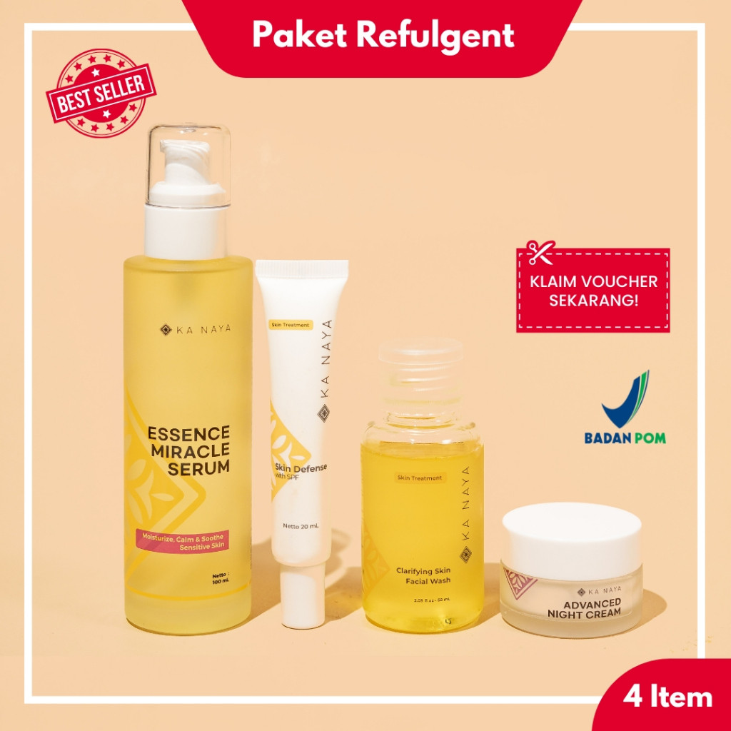 Wajah Glowing Ka Naya Brightening / Paket Lengkap Skincare Brightening Ka Naya