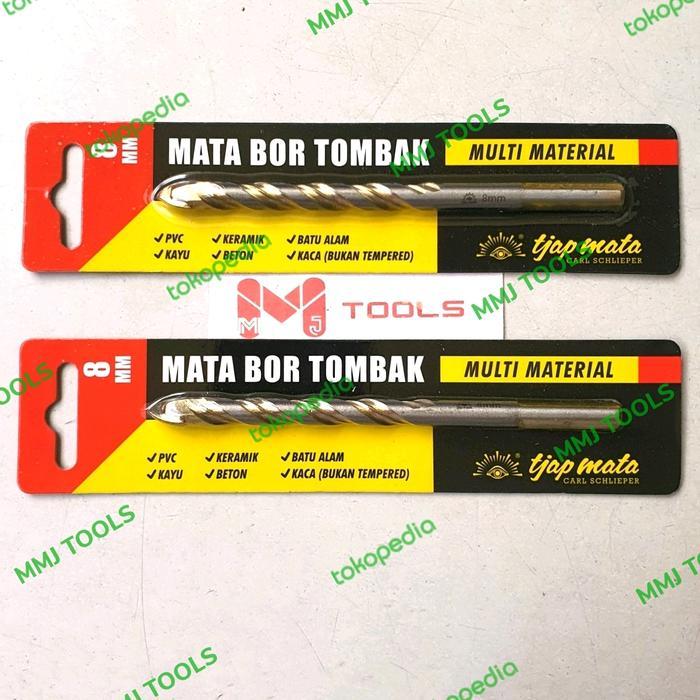 Mata Bor Tombak Tjap MATA 8mm - Mata bor serbaguna Tjap MATA