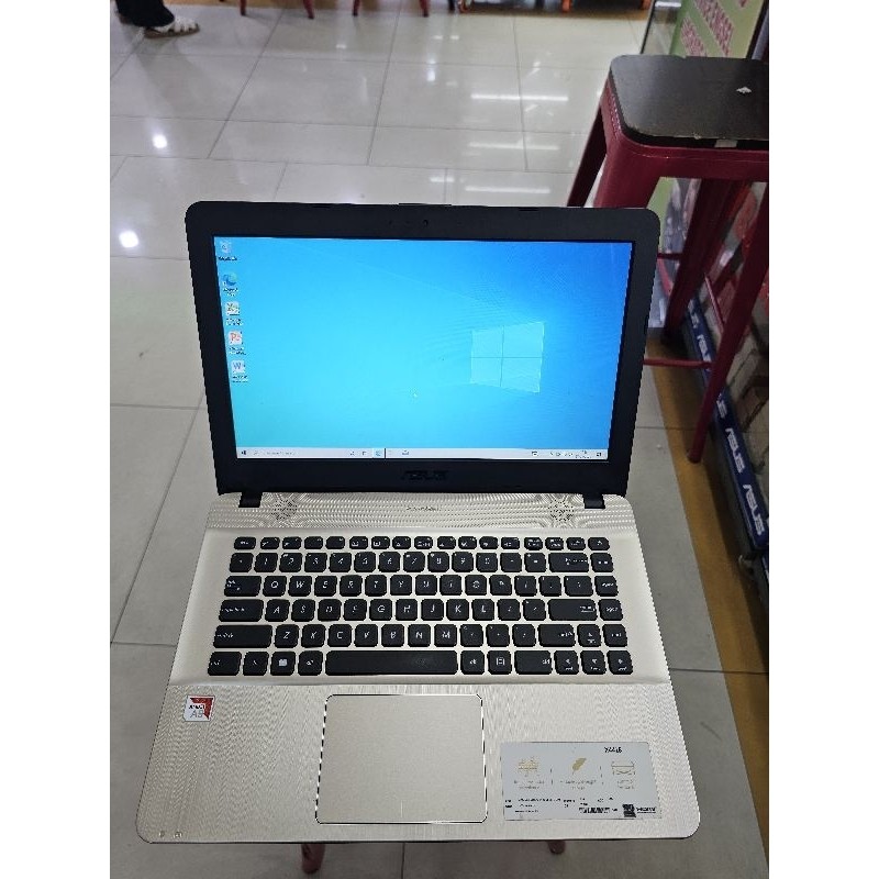 LAPTOP ASUS X441B AMD A9 RAM 8GB SSD 265GB WINDWOS 11 LIKE NEW KONDISI SEPERTI BARU Dunia Laptop2