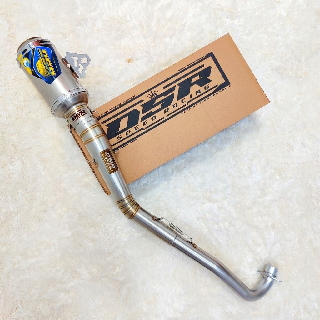 Knalpot DSR tipe Gp1 GTX Boreup Harian pemasangan standrt Jupiter Z1 Vega 130cc-200cc Bore UP harian