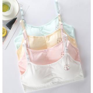 BRA546 Miniset Anak Remaja Miniset Katun Pakaian Dalam Anak Cewek Bra Remaja Bra Miniset Perempuan F