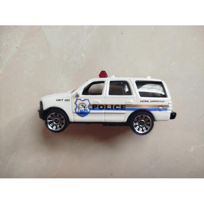 0380 MAINAN DIECAST LOOSE  MATCHBOX - FORD EXPEDITION POLICE WHITE