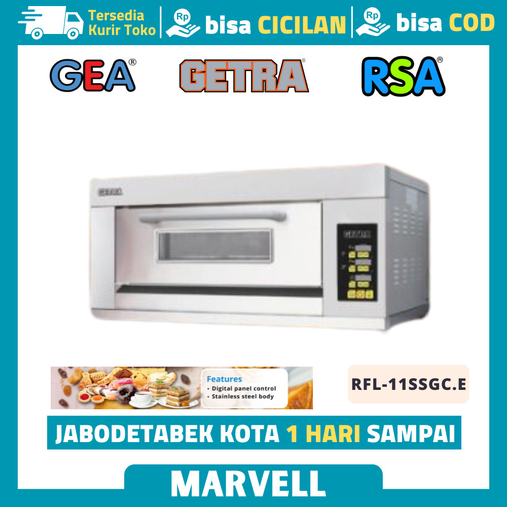 OVEN GAS GETRA RFL-11SSGC.E OVEN 1 DECK 1 TRAY