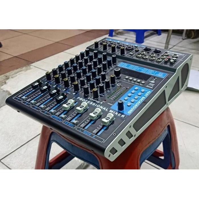 Mixer Mixing TERBAIK Ashley King 4 Channel Bluetooth USB + KOPER CASE
