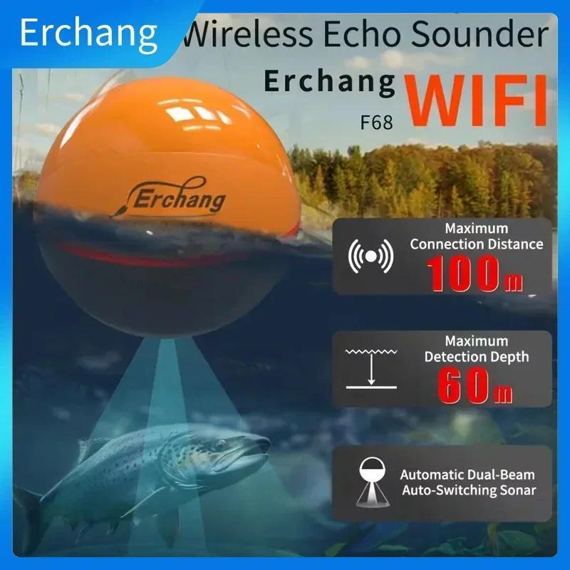 Erchang F68 WIFI Fish Finder 100M Wireless Fishing Sounder Echo Sounder Detect Finder fishing for La