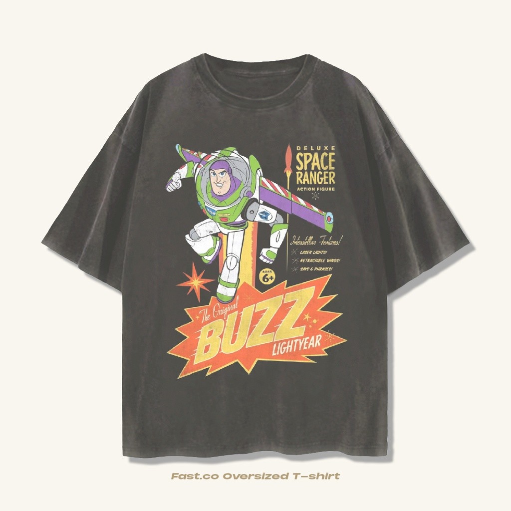 T-shirt Buzz Lightyear Toy Story Oversize - Kaos Toy Story Oversized