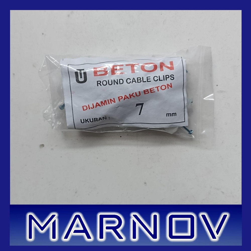 Klem Kabel 7mm tembok Dinding