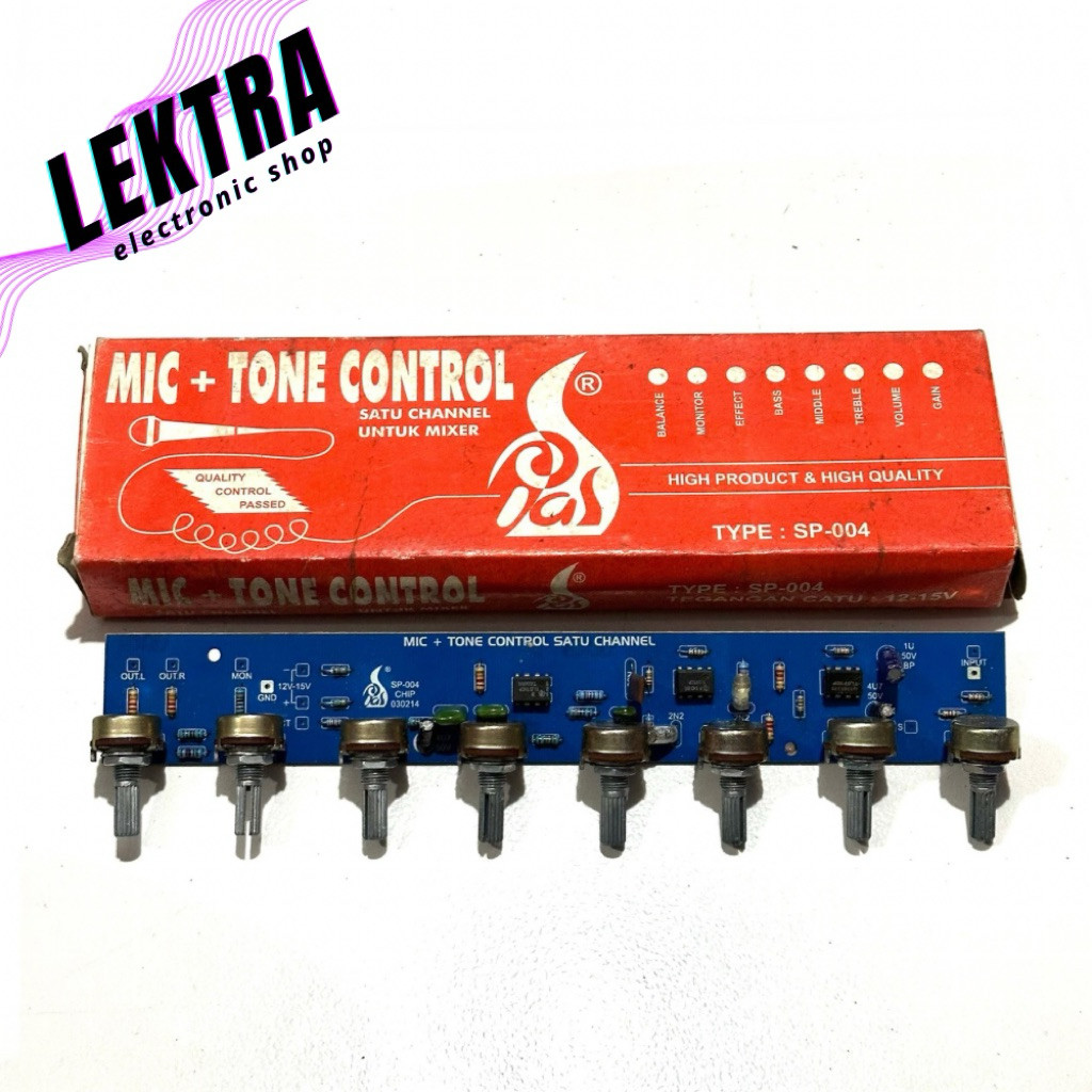 Kit SP-004 Tone Control Mic 1 Channel Mixer High Quality