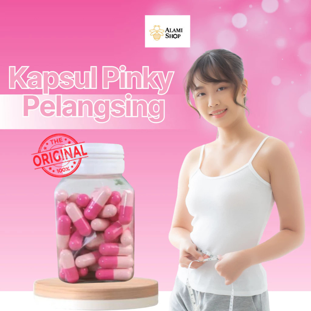 Pinky Obat Diet Kapsul Pelangsing Original Ampuh / Pinky SLIMMING 30 CAPSULE (52)