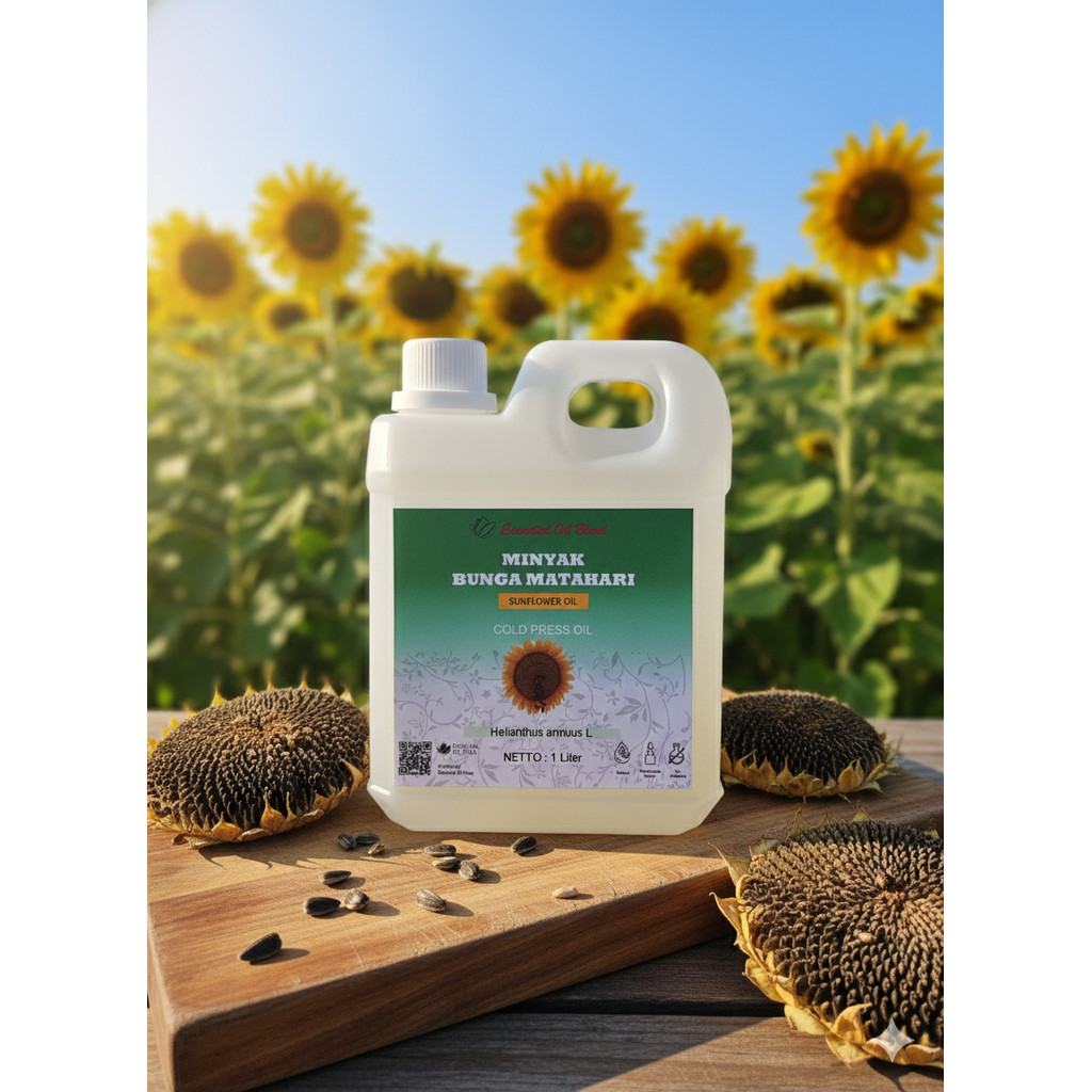 1 Liter Minyak Bunga Matahari Essential Oil - Minyak Esensial Sunflower Carrier Oil