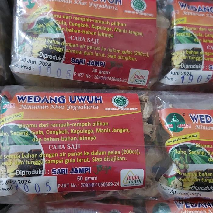 Wedang Uwuh Sari Jampi Yogyakarta Alami Pak Alami Herbal Minuman Isi 10 Sct Tea  Jahe