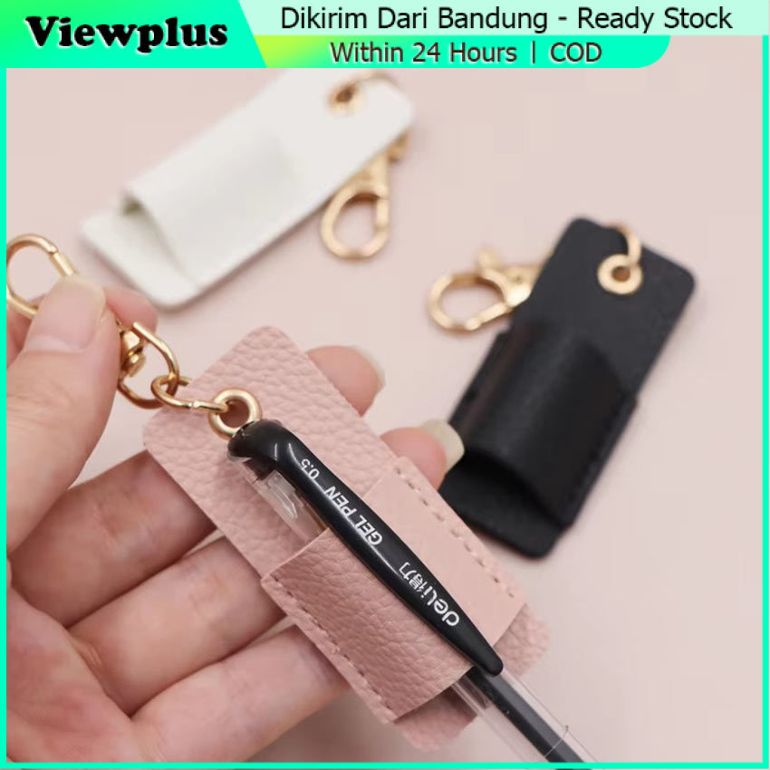 Gantungan Kalung Tali Pin Pulpen Pensil Bolpoin Kulit PU
