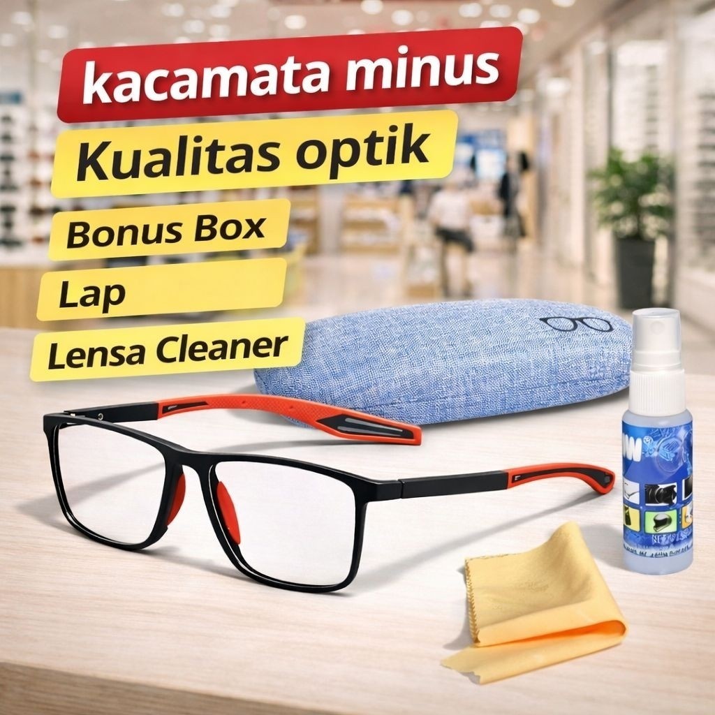 kacamata minus pria rabun jarak jauh / kaca mata minus optik asli ori / kacamata minus kekinian cewe