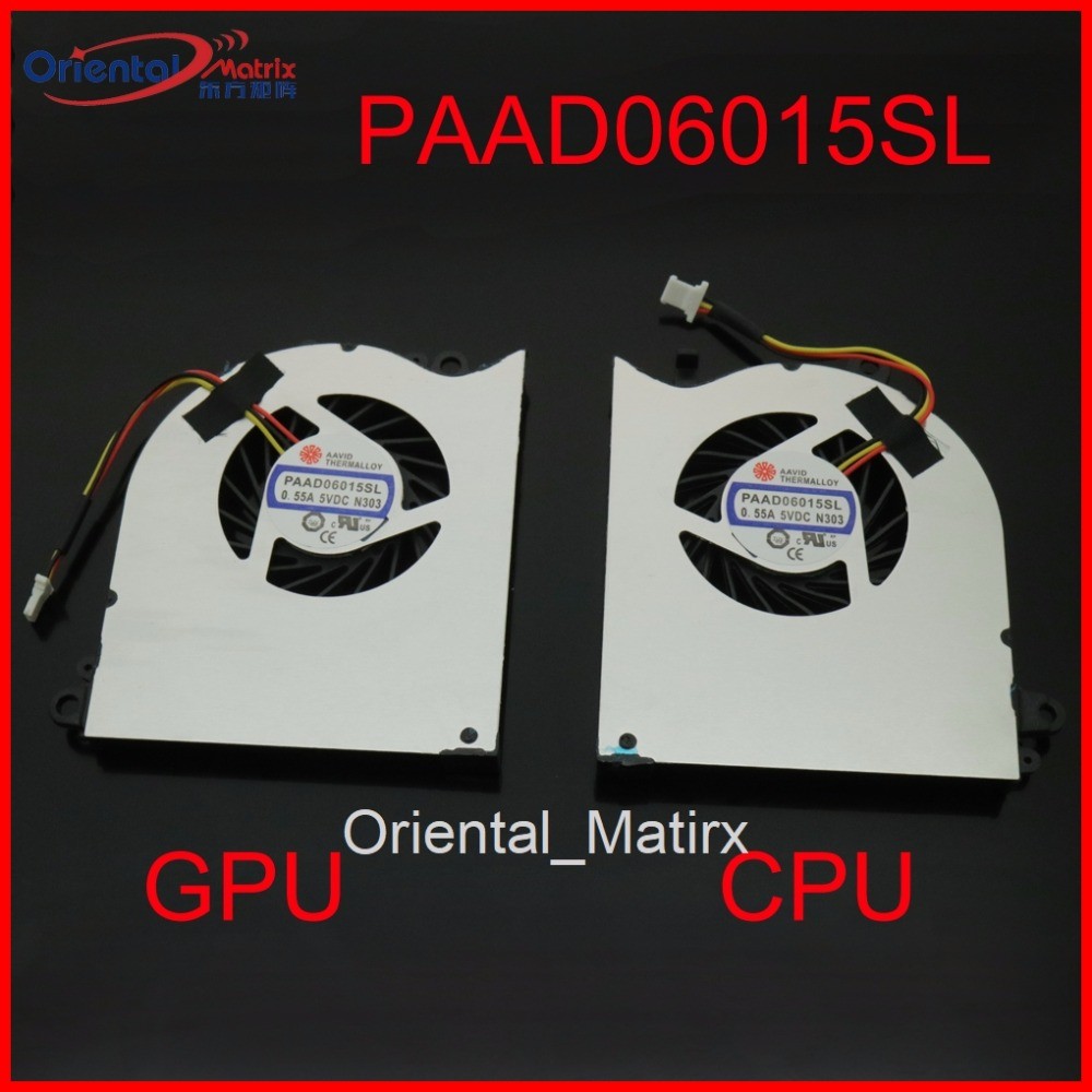 NEW PAAD06015SL DC5V 0.55A 3Pin Fan For MSI GS60 GS60-2PC GS60-2PE GS60-2PL 2PM MS-16H2 16H7 16H5 MS