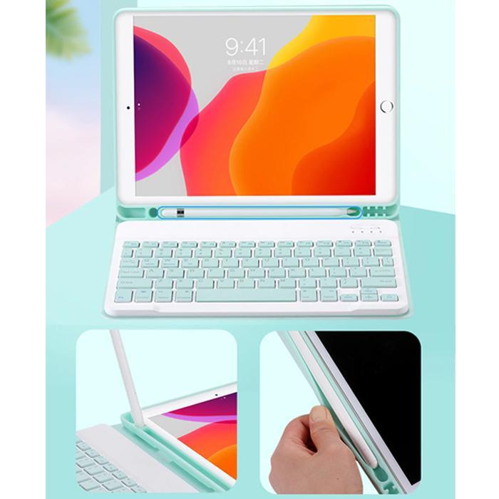 iPad 8 8th Gen A2428 A2429 Wireless Keyboard Kibord Kibot Keybord Case - Pink