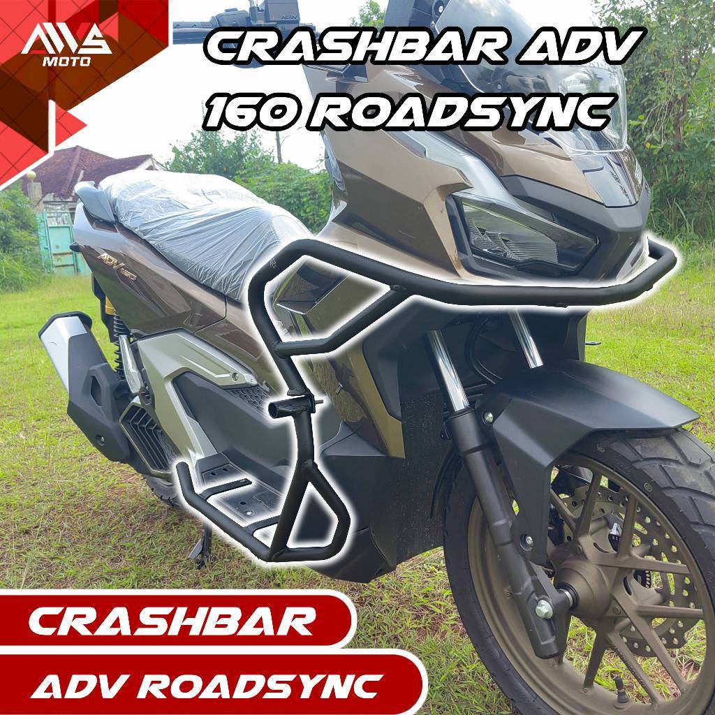 Crashbar adv 160 roadsync, tulbular adv 160 roadsync, crashbar adv 160 rodsync full body depan