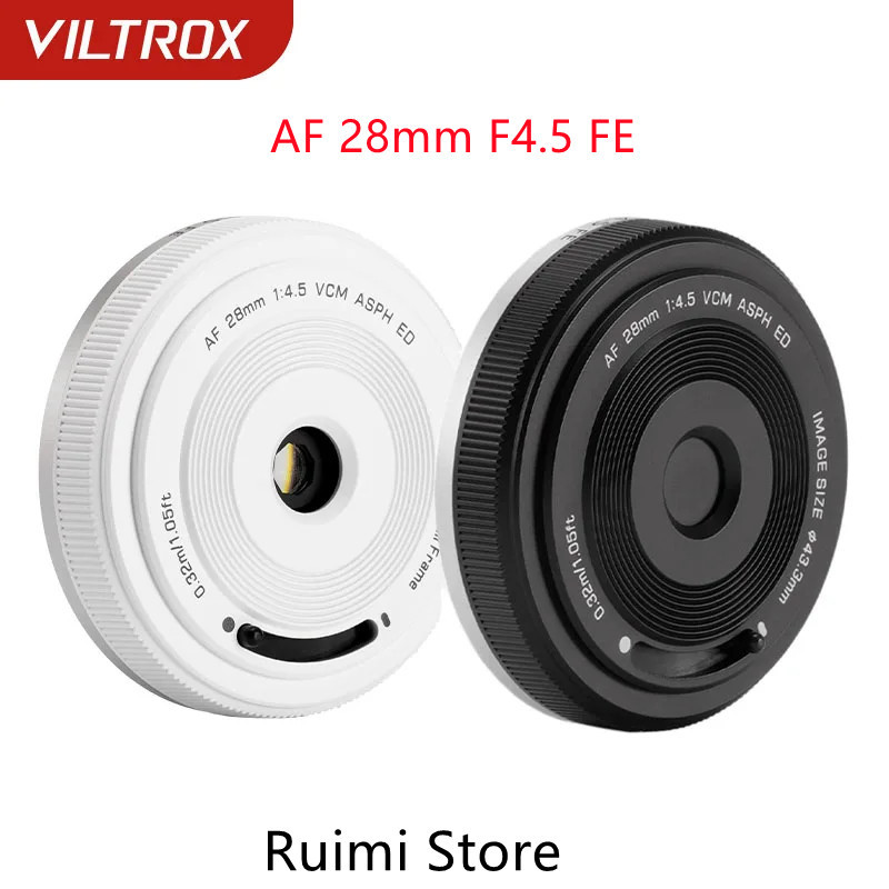 Lensa Kamera Viltrox AF 28mm F4.5 Lensa Fokus Otomatis Full Frame Untuk Kamera Seri Sony E Fujifilm 