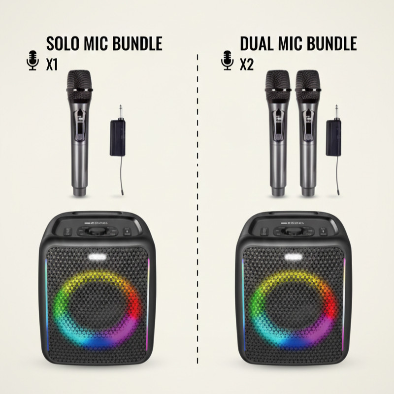 Bundling EGGEL SPEAKER FORTIS 2 + WIRELESS MICROPHONE