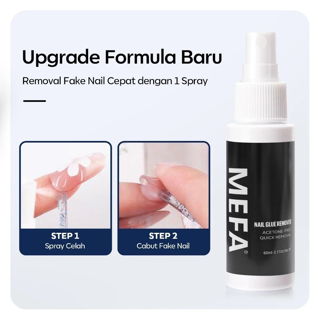 MEFA NAIL GLUE REMOVER PRESS ON NAILS SPRAY 60ML